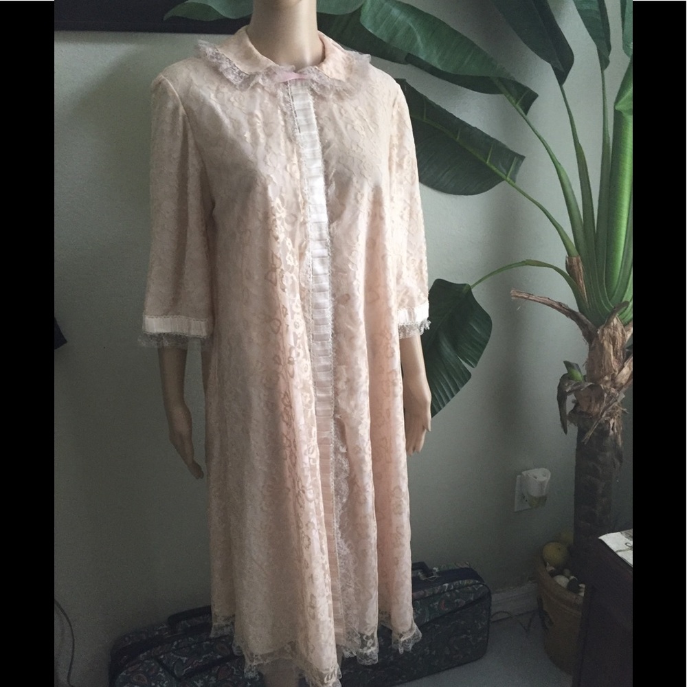 Vintage 50s Odette Barsa Lolita Babydoll Duster